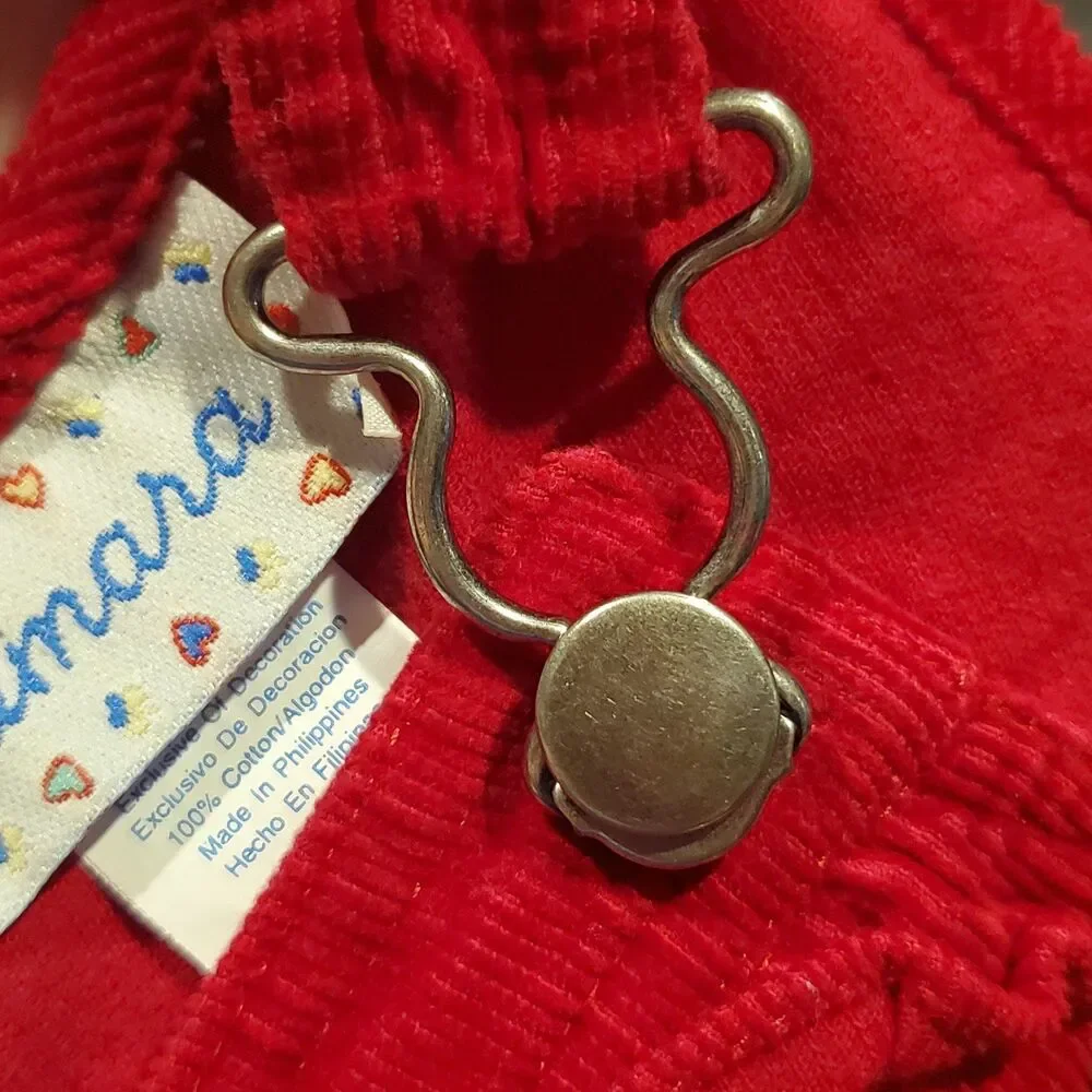Vintage Samara 2T Corduroy overall dress